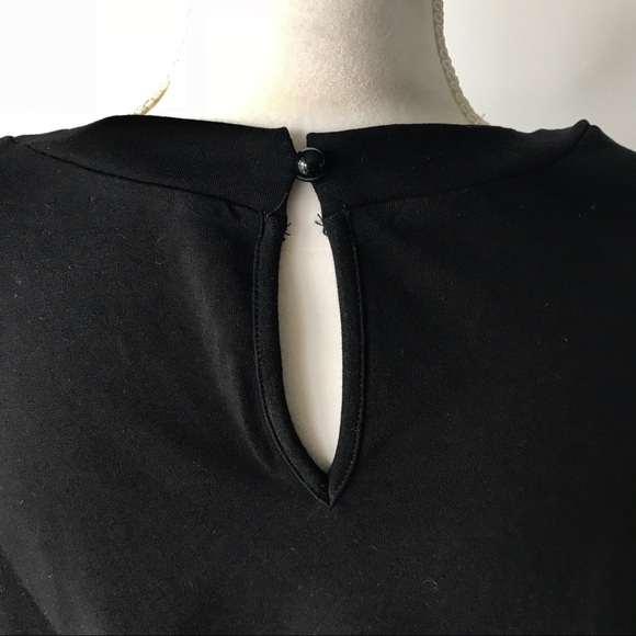 Long Ruffle Poplin Sleeve Cotton Blend Top - Picture 7 of 8